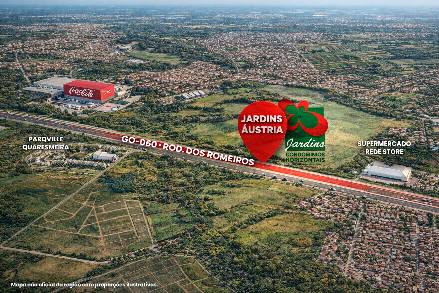 Localização Jardins Áustria